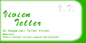 vivien teller business card